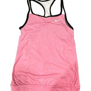 Nike Dri-Fit Pink Athletic Tank Top built in shelf bra racerback size Medium